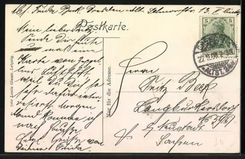 AK Graf Zeppelins Luftschiff m. Schutzhalle auf dem Bodensee