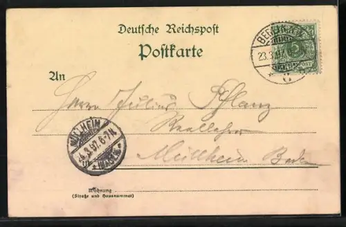 Lithographie Berlin, 100. Geburtstag Kaiser Wilhelm I., Enthüllung des National-Denkmals