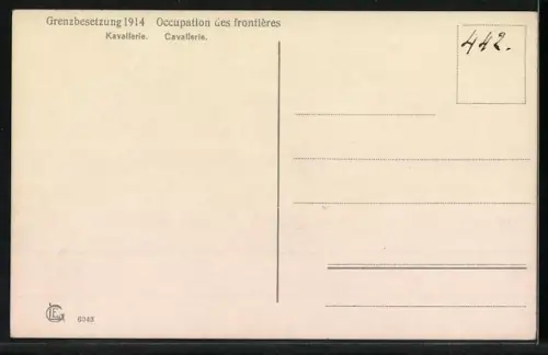 AK Kavallerie des schweizer Militärs