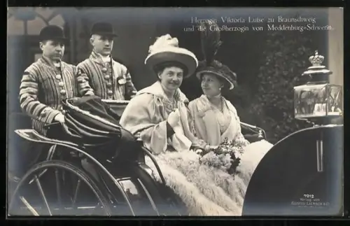AK Victoria Louise Herzogin von Braunschweig und die Grossherzogin von Mecklenburg-Schwerin