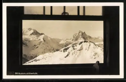 AK Ulmerhütte, Blick aus der Hütte