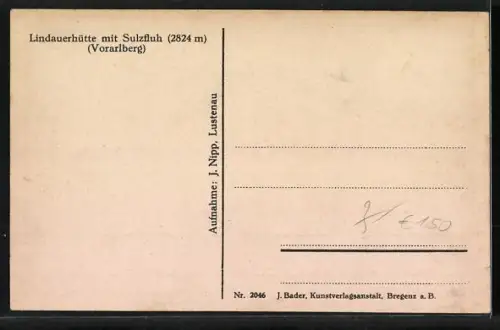 AK Lindauerhütte, Berghütte mit Sulzfluh