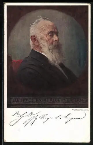 Künstler-AK Walther Firle: Prinzregent Luitpold von Bayern, 25jähriges Regentschafts-Jubiläum