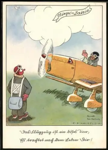 AK Pilotenanwärter hat Angst vor dem ersten Flug