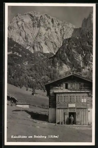 AK Kaindlhütte, Gesamtansicht mit Steinberg