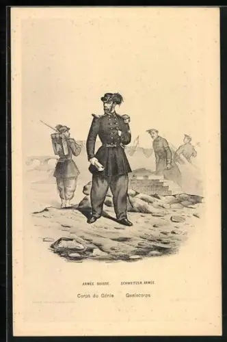 AK Schweizer Armee, Geniecorps, Uniform