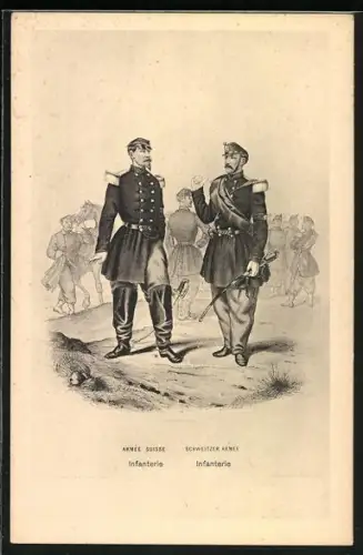 AK Infanteriesoldaten der Schweizer Armee