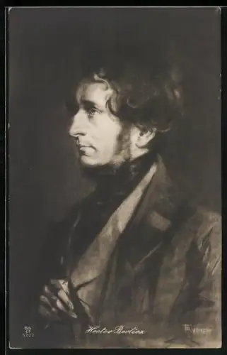 AK Portrait Hector Berlioz, Komponist
