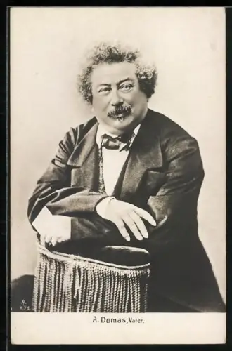 AK Bildnis des Schriftstellers Alexandre Dumas