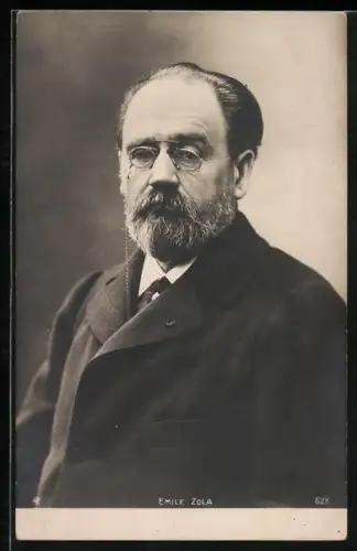 AK Portrait des Schriftstellers Emile Zola