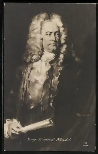 Künstler-AK Fritz Rumpf: Portrait von Georg Friedrich Händel