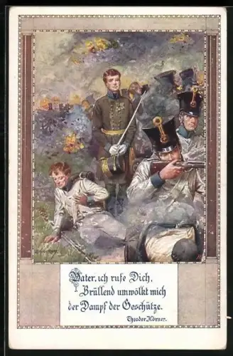 Künstler-AK Franz Kuderna: Vater ich rufe Dich