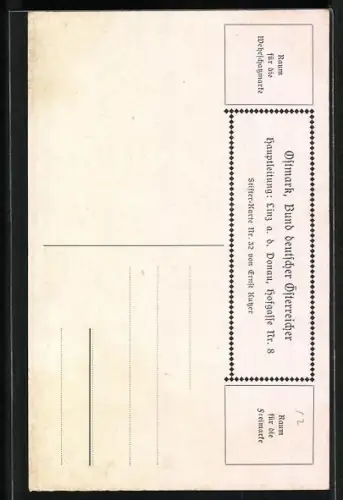 Künstler-AK Ernst Kutzer: Adalbert Stifter, Der Sagestolz, 4. Die Wanderung, Personen auf Ruderboot im See in den Bergen