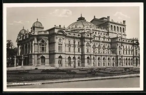 AK Krakau, Blick zum Stadttheater