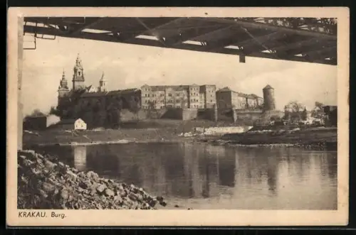 AK Krakau, Blick zur Burg