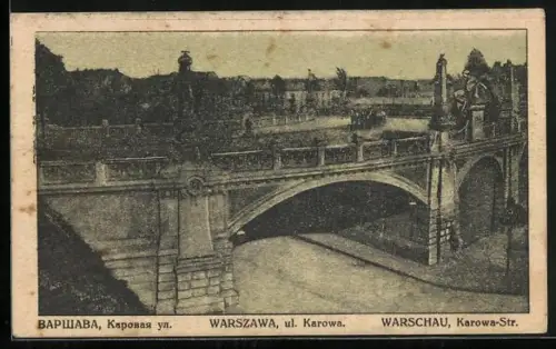 AK Warszawa, ul. Karowa, Karowa-Strasse