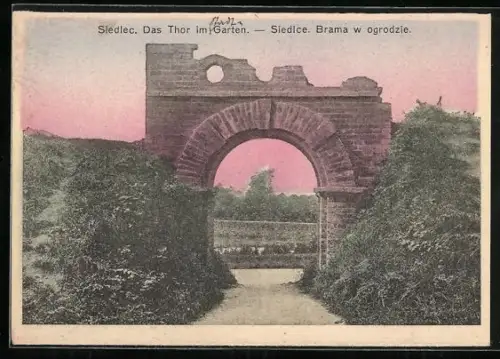 AK Siedlce, Brama w ogrodzie