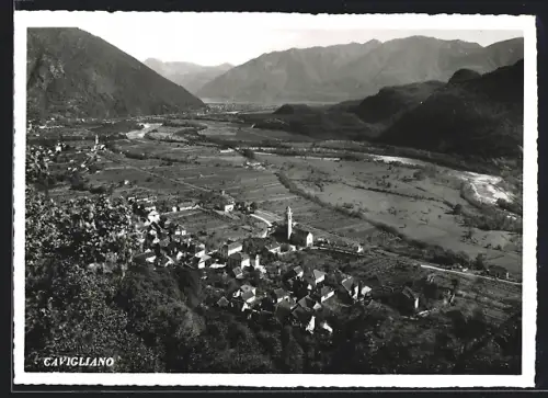 AK Cavigliano, Panorama mit Bergen