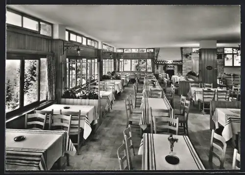 AK S. Montaldi-Brua, Albergo-Ristorante Cardada, Innenansicht