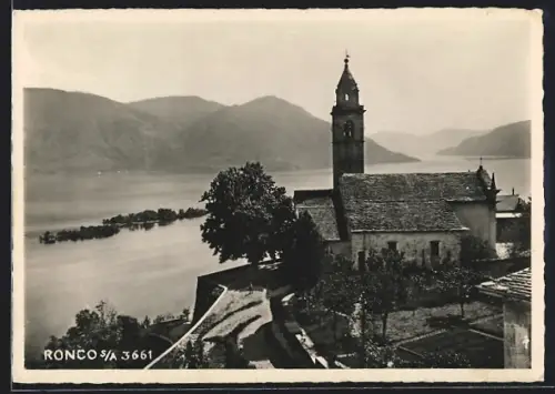 AK Ronco, Blick zur Kirche