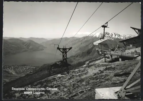 AK Locarno, Seggiovia Colmanicchio-Cimetta sopra Locarno