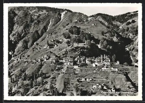 AK Comologno / Val Onsernone, Panoramablick auf das Dorf