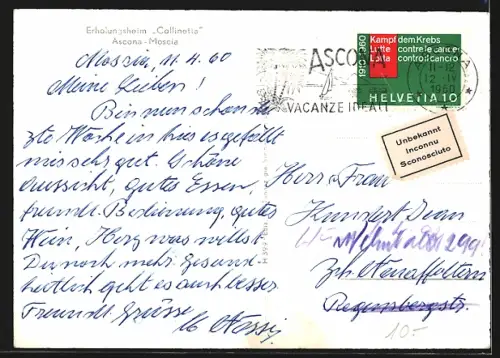 AK Ascona-Moscia, Erholungsheim Collinetta