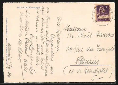 AK Cademario, Altes Kirchlein