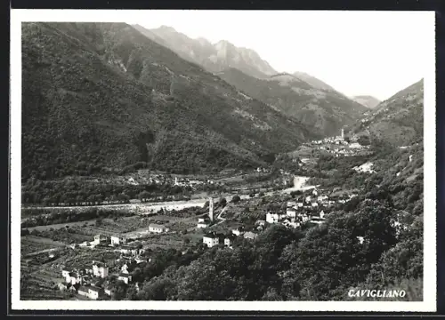 AK Cavigliano, Panorama mit Bergen
