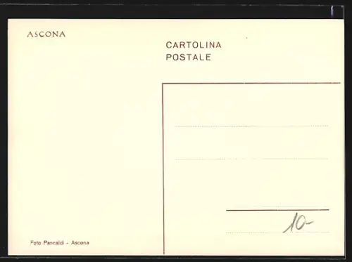 AK Ascona, Panorama mit Bergen
