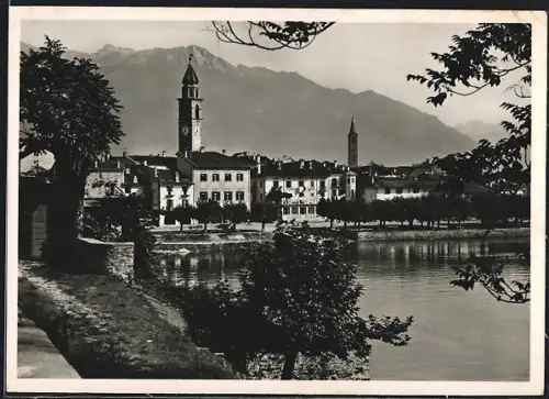 AK Ascona, Blick auf die Ortschaft