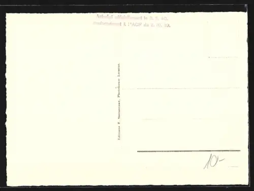 AK Ascona, Panorama mit Bergen