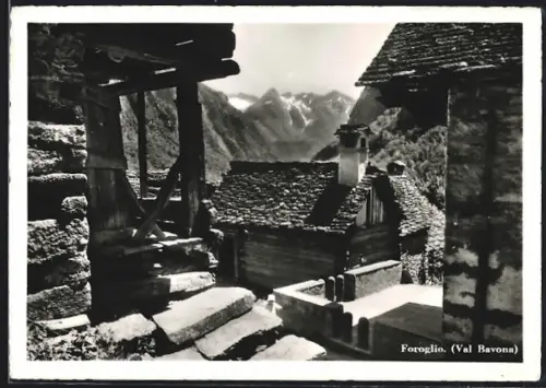 AK Foroglio /Val Bavona, Häuserpartie