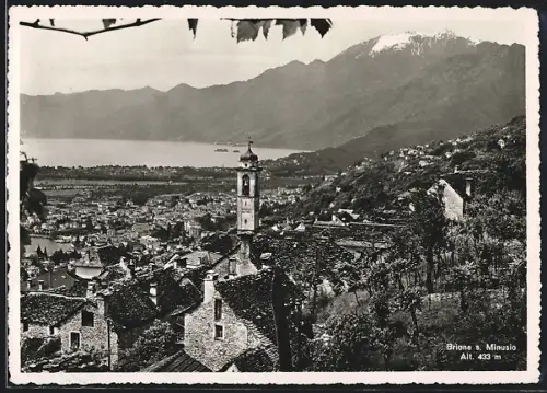 AK Brione-s-Minusio, Panorama mit Bergen