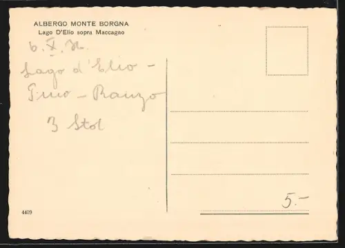 AK Maccagno /Lago D`Elio, Albergo Monte Borgna