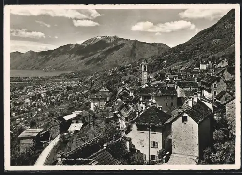 AK Brione s/Minusio, Ortsansicht aus der Vogelschau