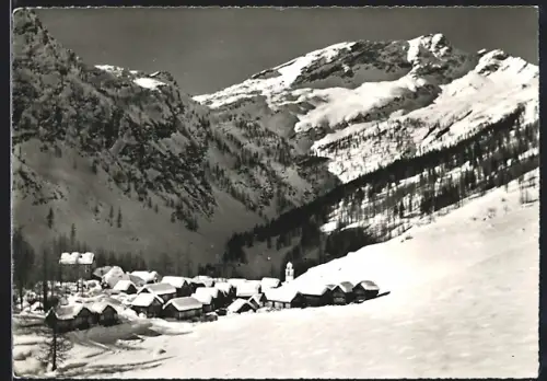 AK Bosco-Gurin, Teilansicht im Schnee