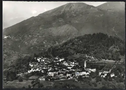 AK Bedigliora, Panorama, Fliegeraufnahme