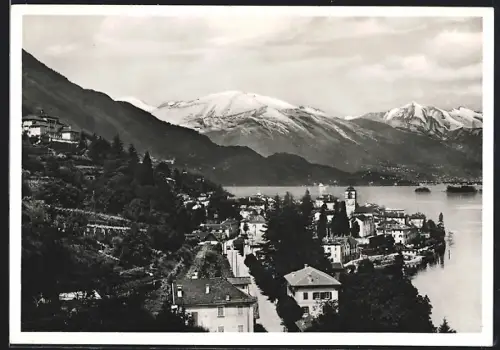AK Brissago /Lago Maggiore, Totalansicht mit Strassenpartie