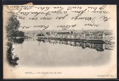 AK Oissel, Vue Générale prise du Pont