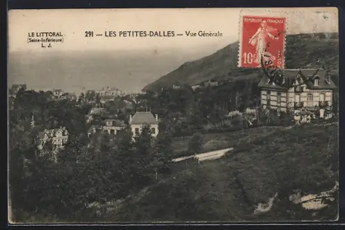 AK Les Petites-Dalles, Vue Générale du littoral en Seine-Inférieure