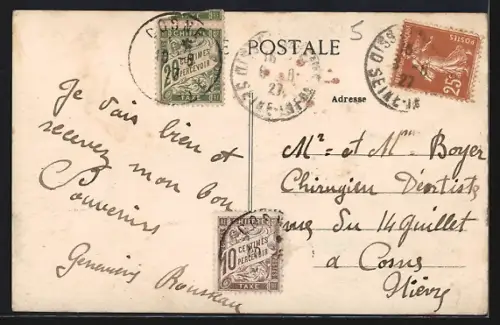 AK Oissel, Le Sanatorium dans un paysage arboré