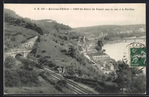 AK Orival, Entrée du tunnel sous la côte et le pavillon