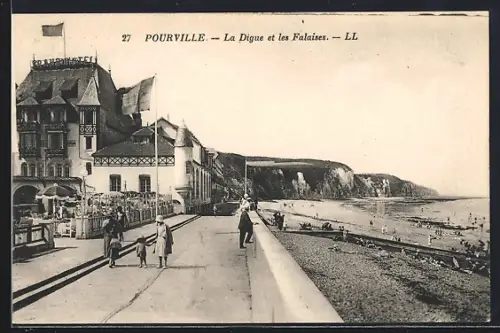 AK Pourville, La Digue et les Falaises
