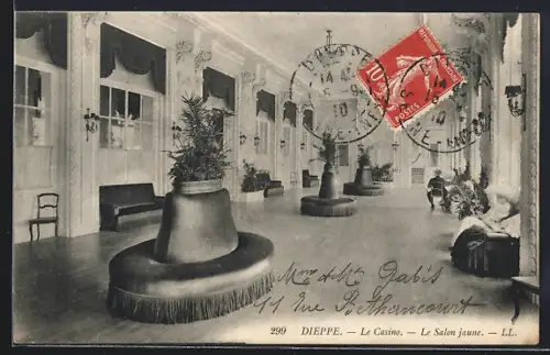 AK Dieppe, Le Casino, Le Salon jaune