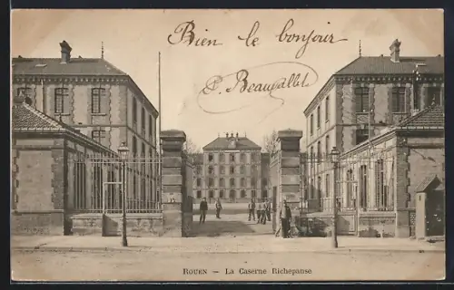 AK Rouen, La Caserne Richepanse
