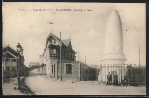 AK Ste-Adresse, Le Pain de Sucre et bâtiments environnants