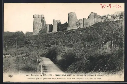 AK Moulinfaux, Château de Robert le Diable construit par les premiers ducs normands