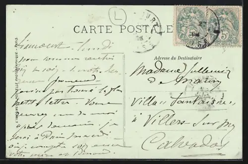 AK Mesnilval, Le Chemin conduisant à la Plage