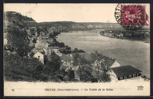 AK Orival /Seine-Inférieure, La Vallée de la Seine